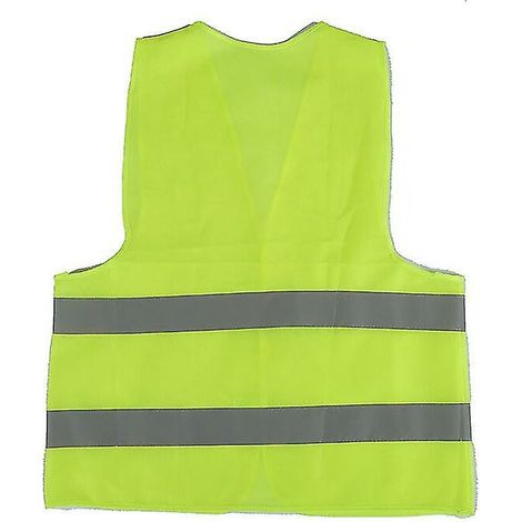 YMYNY Gilet de sécurité réfléchissant Jaune fluo Gilet réfléchissant Infroissable Lavable (1/4)