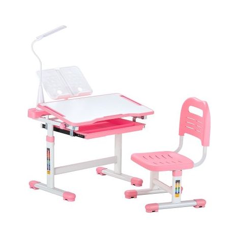 Ensemble chaise et bureau pour enfants avec lampe de table (1/5)