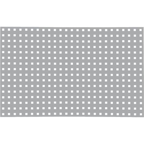 ALUBLECH QUADRATLOCHUNG 2X2CM WEIßALU RAL9006, 125X80 CM