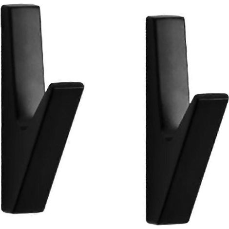 Matte Wandhaken Badezimmeraccessoires Garderobenhaken Handtuchhaken Schwarz-- (1/5)