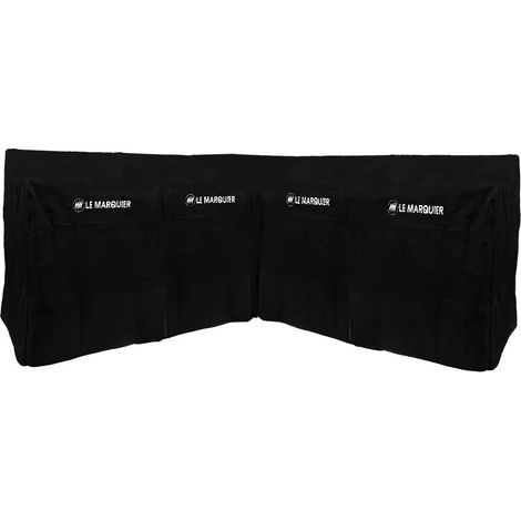 Le Marquier – Lot de 5 housses de protection pour cuisine – Housse complète + 3 housses extension + housse angle – Dimensions L235 P235 H110cm