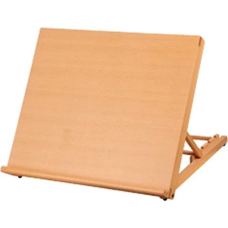 Chevalet de bureau en bois - HOMYL - 30x27x22cm - Hêtre massif - Réglable - Antidérapant
