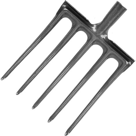 Fourche à Creuser Fourche de Jardin en Acier à Haute teneur en Carbone Anti-Casse Fourche à bêcher Fourche à Main pour Jardin fermes Ranchs (5 Dents) (1/5)