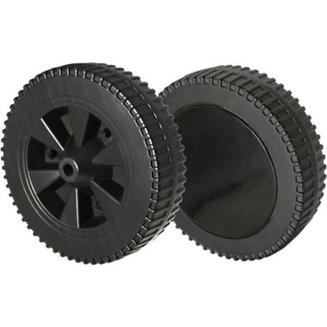 Roue - Grille - Plastique - Diamètre Roue 180 Mm - Pour Grille Ø175 Mm - Pour Extérieur - 2 Pièces (1/5)