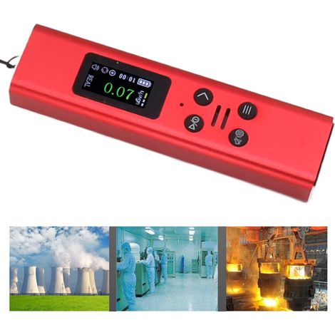 Détecteur de rayonnement nucléaire portable rouge PW07, dosimètre radioactif personnel en marbre, compteur Geiger 5 V CC, moniteur de rayonnement, testeur de rayons X β-γ (1/5)