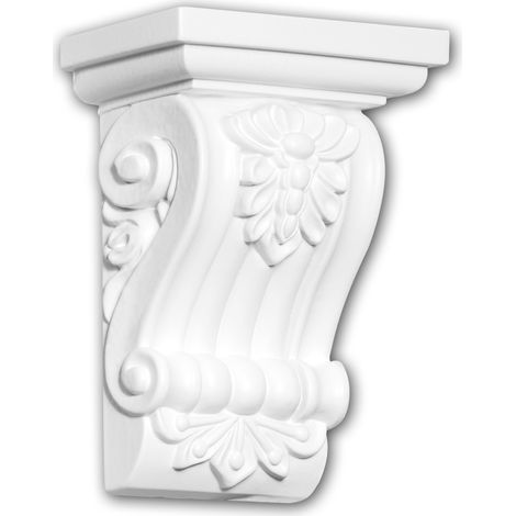 Mensola 119012 Profhome elemento decorativo stile ionico bianco (1/3)