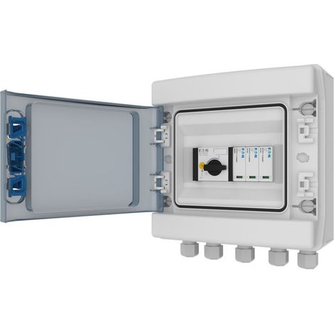 Eaton Photovoltaik DC Stringbox, 1x IN + 1x OUT, PKZ-SOL, SPD Typ 2, direkte Verbindung, IKA-1/8, Innenraumaufstellung, EP-501983