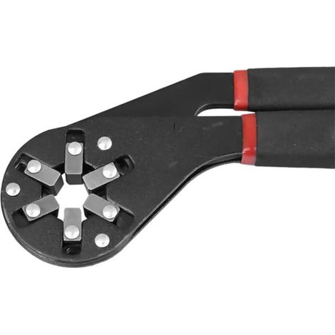 Clé à molette à couple de 6 pouces Support clé hexagonale externe outil universel de réparation de voiture clé multifonctionnelle (1/4)