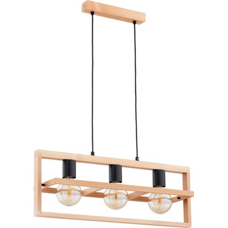 Suspension géométrique bois pour table Rezon 3xE27 Alfa (1/3)