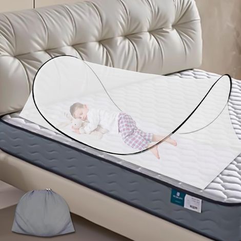 Moustiquaire Pop Up - 200 x 100 x 70 cm - Réglable et pliable - Tente de camping portable à 360 ° - Lit moustiquaire familial pour l'extérieur et le dortoir (1/5)