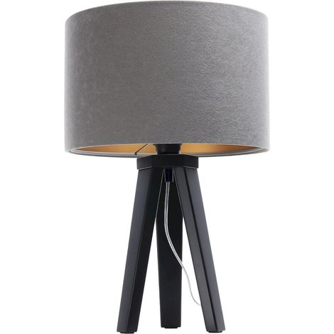 Lampe de chevet glamour 010s-014 - Noir, gris, or (1/5)
