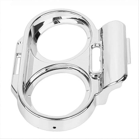 Compteur de vitesse cache-nacelle en chrome pour Road Glide, habillage de carénage, couvercle de jauge, pièce de rechange moto (1/5)