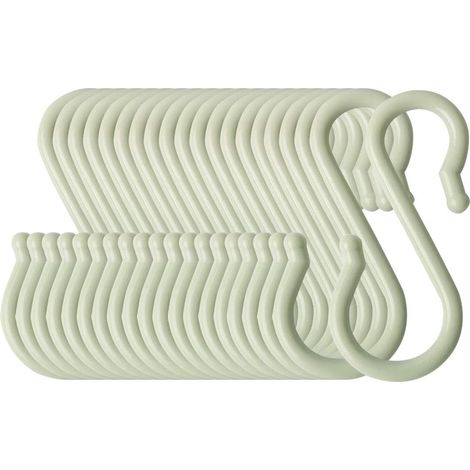 S-förmigen Haken Kunststoff Küche Bad Closet Hanger Töpfe Pfannen Tassen Utensilien (1/5)