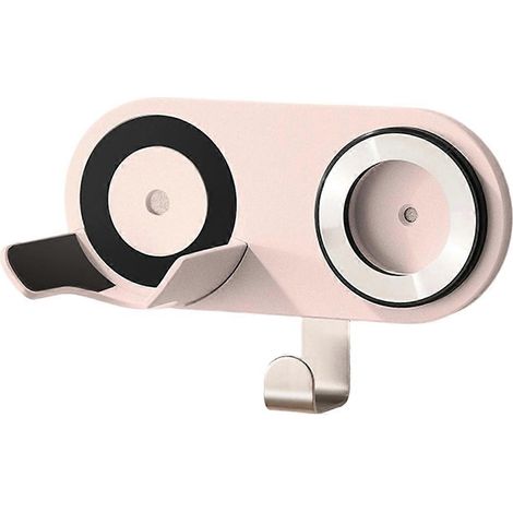 Support magnétique universel pour sèche-cheveux, porte-serviettes de salle de bain, rangement sans perçage, solution idéale pour les personnes paresseuses. (1/5)