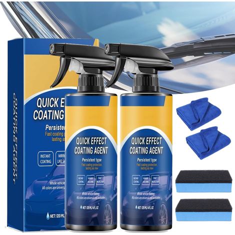 Hochwertiges Auto-Beschichtungsspray – Wasserlose Wäsche – Entfernt Schmutz und Flecken – Langlebige Schutzbeschichtung für Fahrzeugoberflächen