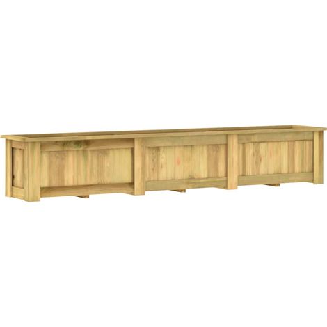Hochbeet 291 x 50 x 50 cm Kiefernholz Imprägniert