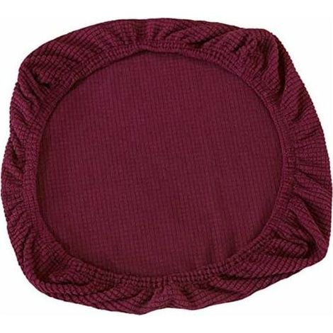 2-piece elastic chair covers made of spandex - Washable - For office chairs, dining room, bar, wedding decoration (dark purple)