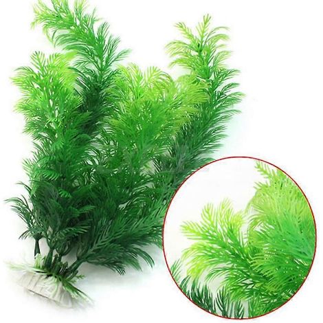 Plante artificielle submersible de 30 cm pour aquarium, ornement de fleur et d'herbe aquatique verte. (1/4)