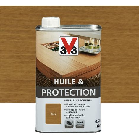 Huile & Protection V33 Teck mat 0,5 L