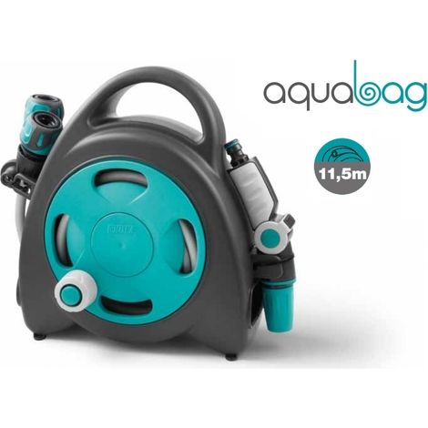 Tubo irrigazione con mini avvolgitubo 10 + 1,5m con lancia G.F - Aquabag
