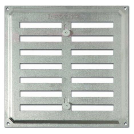 REJILLA CON PERSIANA 17X17CM ALUMINIO - BRINOX