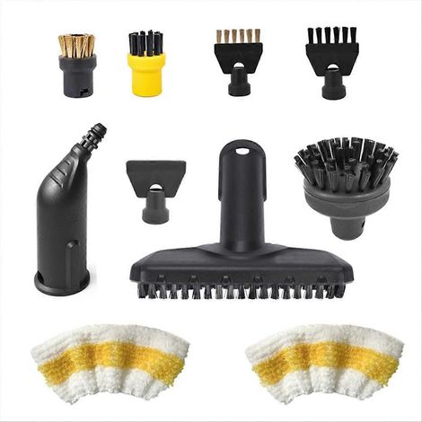 Accessoires pour nettoyeur vapeur Easyfix SC1 SC1 SC2 SC3 SC4 SC5 : kit de brosses rondes, buse, brosses rondes, brosse. (1/5)