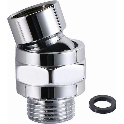 Raccordez le bras de douche au connecteur de douche, à l'adaptateur pivotant et au bras de douche réglable. (1/5)
