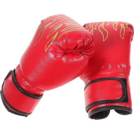 Boxing Training Mittens for Boys and Girls, Red, PU (1/5)