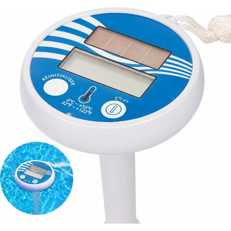 Thermomètre de Piscine Solaire Flottant avec Affichage Numérique pour Spa et Bassin Blanc 10,4 kg – Livraison gratuite (1/5)