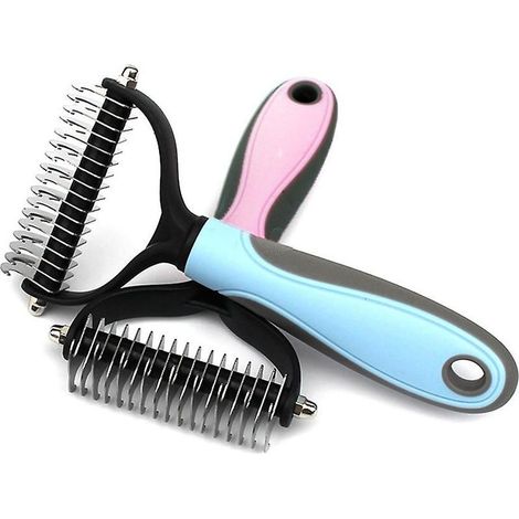 Brosse peigne coupante pour poils d'animaux (chiens et chats)-AquaForge