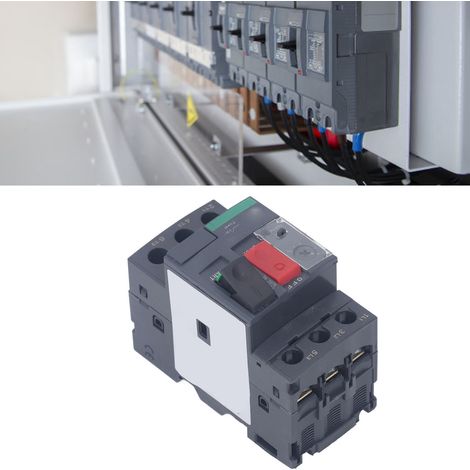 Disjoncteur de protection moteur, disjoncteur thermomagnétique AC690V pour moteurs électriques, bouton de démarrage manuel, protection contre les surcharges, montage sur rail DIN, GV2-ME05 0,63-1A (1/5)