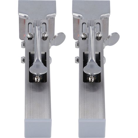 Clips de tiroir en acier inoxydable, largeur réglable de 21 à 50 mm, en acier allié, pour l'installation de meubles (lot de 2). (1/5)