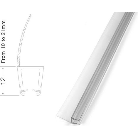 TIRINNANZI Profilo Per Battuta Porta Box Cristallo 6/8mm Ala 21mm - 777308PT6