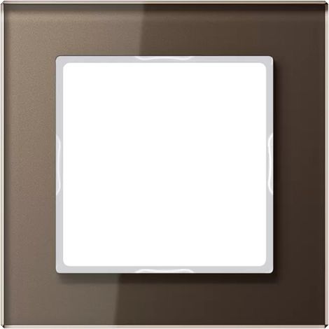Jung Glasrahmen 1fach, A CREATION, mokka, senkrechte und waagerechte Montage AC 581 GL MO (1/2)