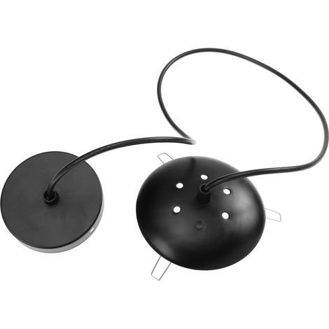 Douille de Lampe Suspendue E27 Trou D’aération, Facile à Installer en Fer et Pvc pour Restaurants et Bureaux Industriels (1/5)