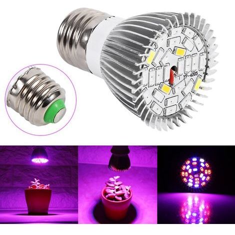5W E27 LED-Pflanzenlampe mit Vollspektrum für Zimmerpflanzen, Gemüse, Blumen und Gärten (28 LEDs) (1/5)
