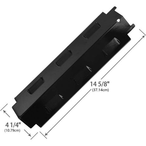 37CM Diffuseur Chaleur Accessoires pour Char-Broil, Campingaz, Fire Mountain, CCLIFE, LANDMANN et Plupart Modèles Flamme Gril, Acier Porcelaine Plaque Chauffante Pièce de Rechange, Paquet 4 (1/3)
