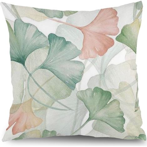 Housses de coussin style ferme fleurs, décoration pour salon chambre jardin,45×45cm (1/5)