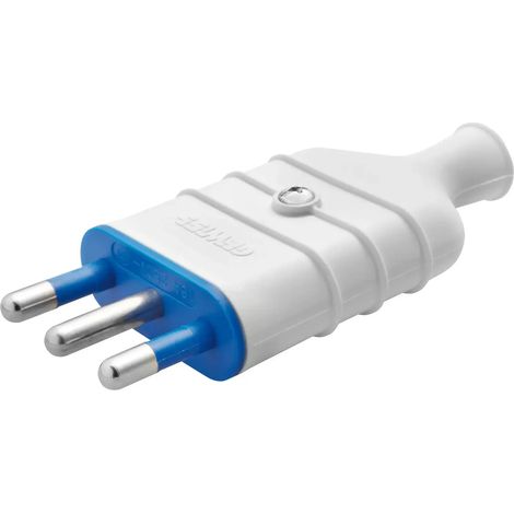 spina volante gewiss prolunga elettrica professionale bianco 16A maschio