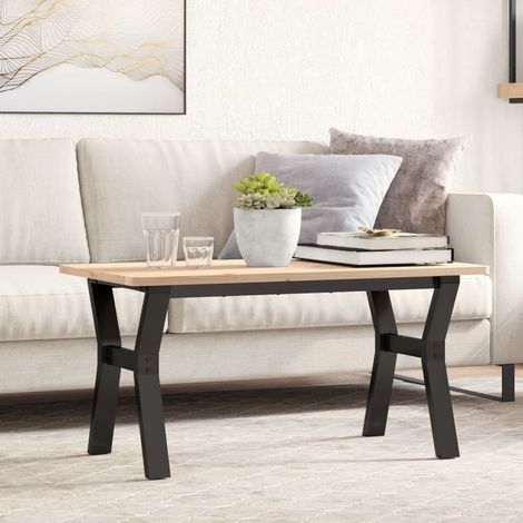 Couchtisch-Gestell in Y-Form 80x40x43 cm Stahl