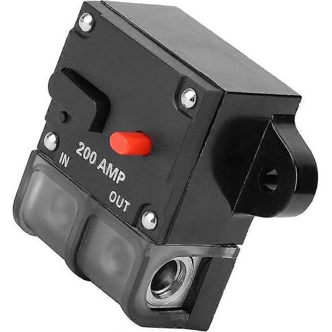 Disjoncteur automobile, 12-42 Vcc, disjoncteur en ligne haute performance à réarmement automatique, fusible à réarmement automatique (200 A) (1/5)