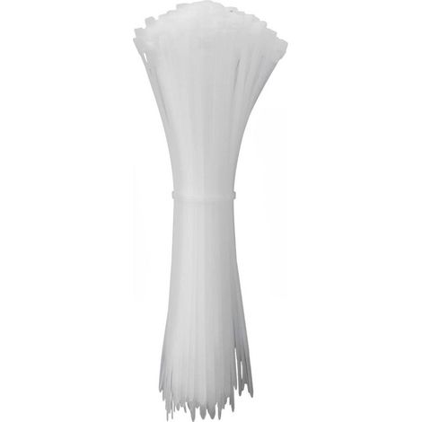 Quadrios 24CA336 24CA336 Fascetta per cavi 400 mm 3.6 mm Bianco Stabilizzato ai raggi UV 100 pz.