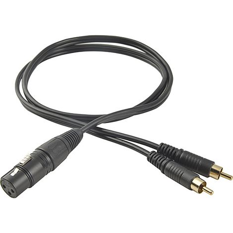 Audiokabel mit zwei RCA-Buchsen auf zwei RCA-Stecker XLR-Buchse auf 2-Wege-AV-Lautsprechermischer-Audiokabel (1/5)