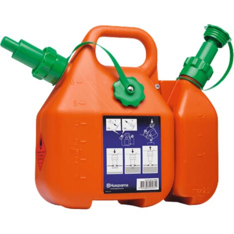Husqvarna Kombikanister 6 + 2,5 L orange für Fett und Schmierstoffe ( 505698000 )