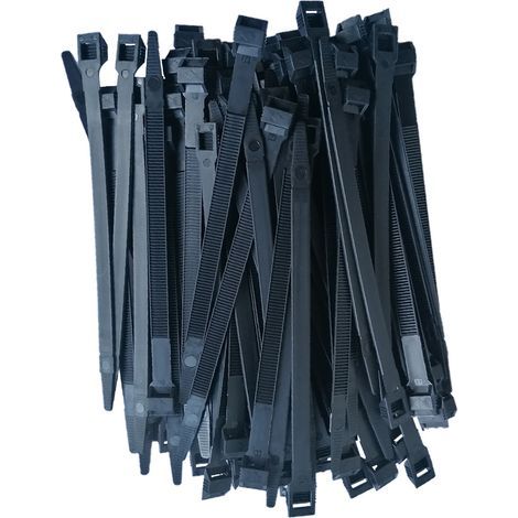 Colliers serre-cables attache fils 9.0 x 180 mm - 100 pièces (1/2)