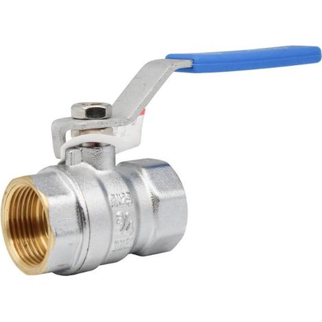 ARFOSA valvula esfera  3/4 h/h serie ligera pn25 , Válvula de esfera Serie Ligera PN25 Paso estándar Palanca ergonómica de color azul Cuerpo de latón CW617N cromado UNE (1/2)