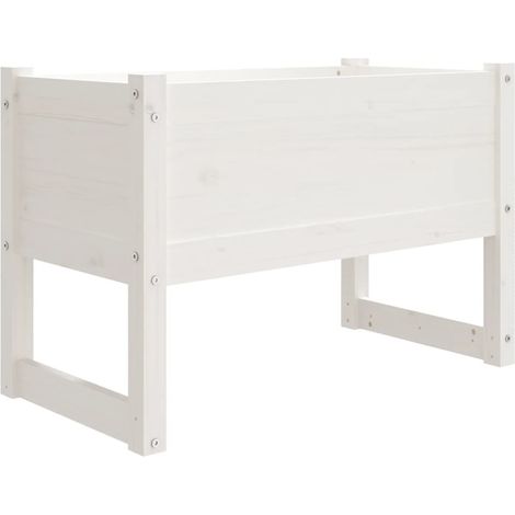 Maison Exclusive - Pflanzkübel Weiß 78x40x52 cm Massivholz Kiefer