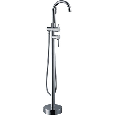 Grifo de bañera Exenta con mezclador monomando Round Cromo GME (1/2)