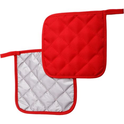 Manique De Cuisinière - 18 Cm - Coton Doux - Résistant À La Chaleur - Pour Poêles Et Casseroles - Lot De 2 (1/5)