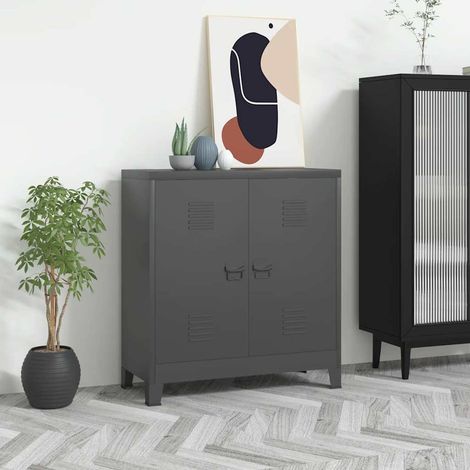Classificatore Industriale Antracite 90x40x100 cm in Acciaio vidaXL